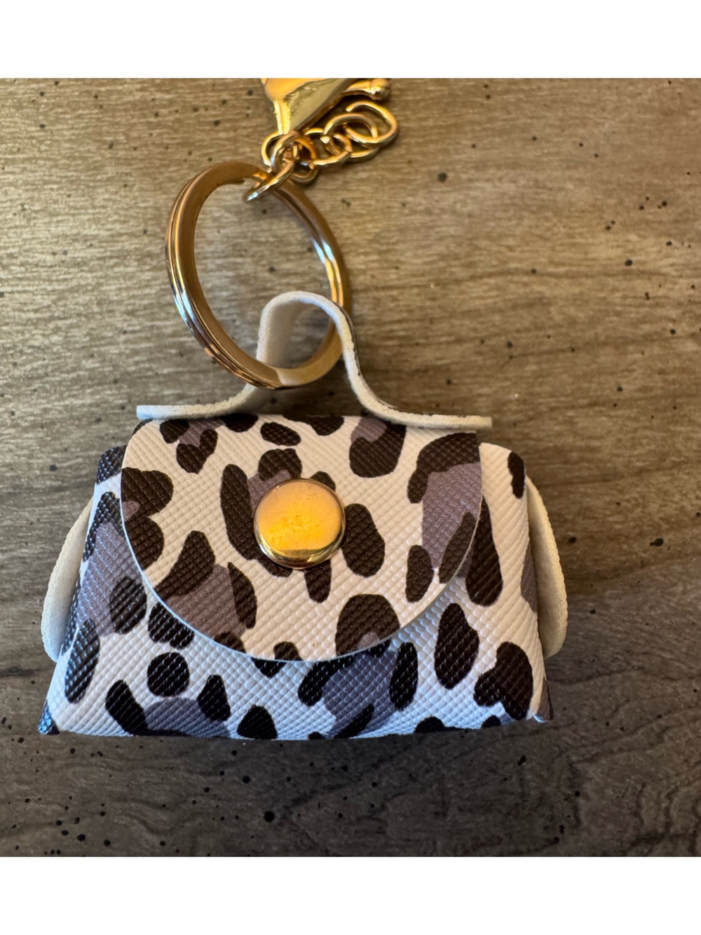 Leopard Print Mini Purse Keychain/Bag Charm - PICK ONE - Picture 7 of 10